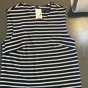 Banana Republic Stripe Cropped Ponte Shell Size‎ 0